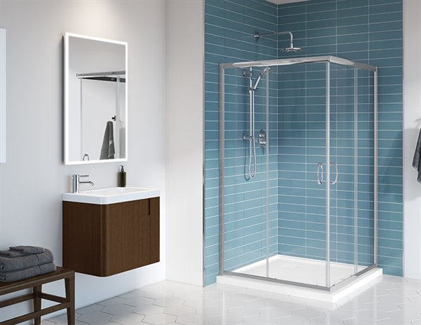 Capri Collection 72" Square Shower Door