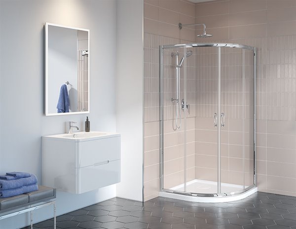 Portes de douche ronde 4 72" Collection Capri