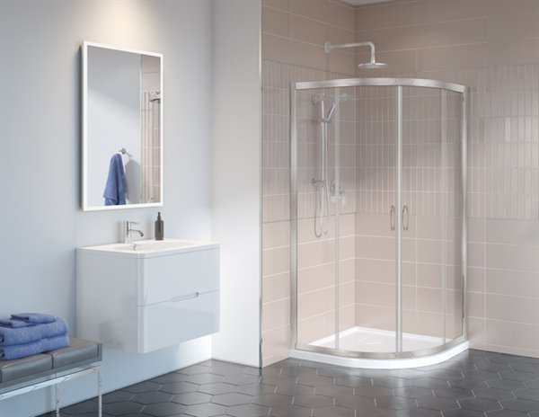 Portes de douche ronde 4 72" Collection Capri