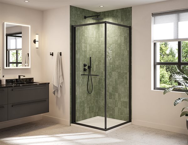 Porte de douche coulissante à ouverture intérieure 79" Collection Closiq