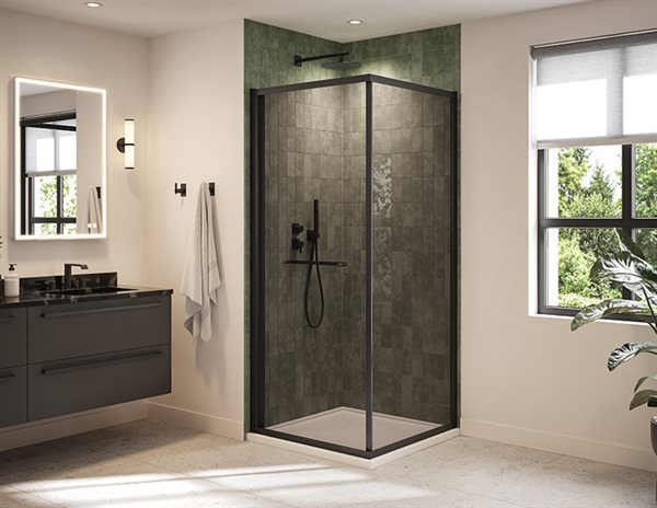 Porte de douche coulissante à ouverture intérieure 79" Collection Closiq