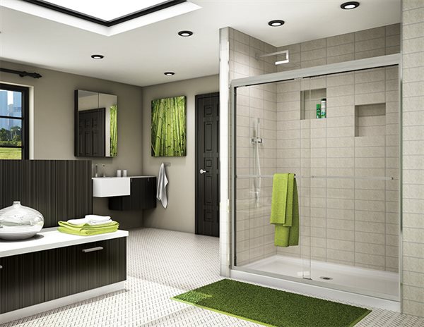 Porte de douche en alcôve 70 1/4" Collection Cordoba