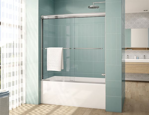 60" Cordoba Plus Collection Sliding Alcove Bathtub Door