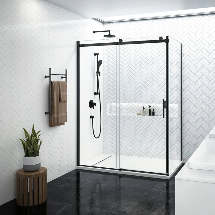 Porte de douche coulissante 2 côtés 77" Collection Koncept Evo