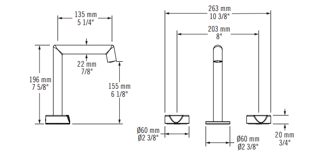 8" Two-Handle Lavatory Faucet – Moon Collection