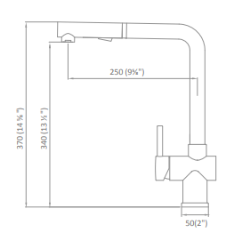 Kitchen faucet with pull-out spout Patio Collection
