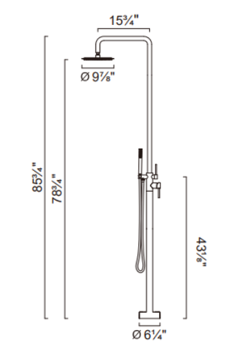 Freestanding Outdoor Shower – Alfresco Outdoor Collection