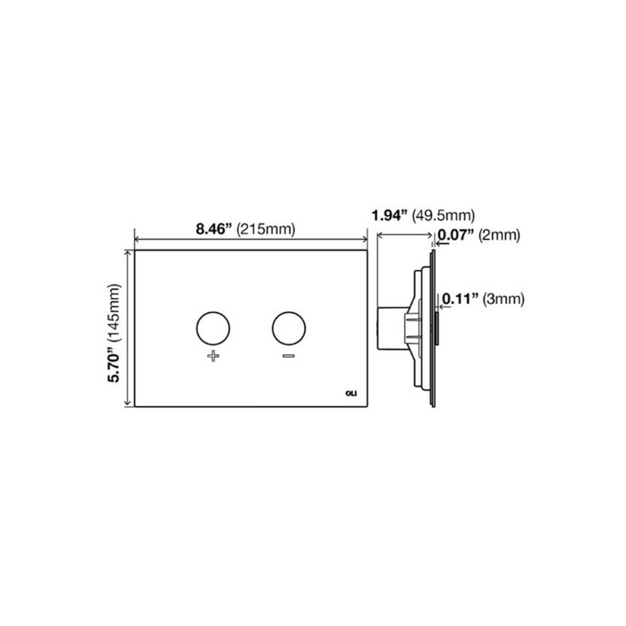 Plaque de comamnde Collection Blink