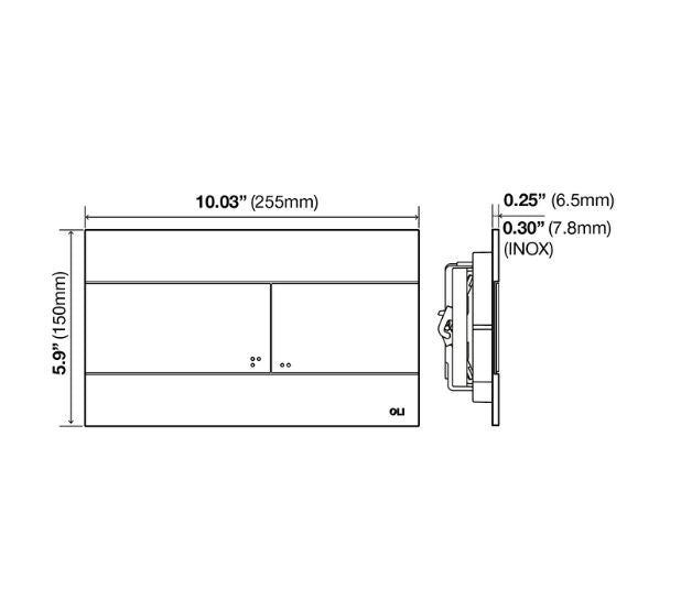 Plaque de commande Collection Slim