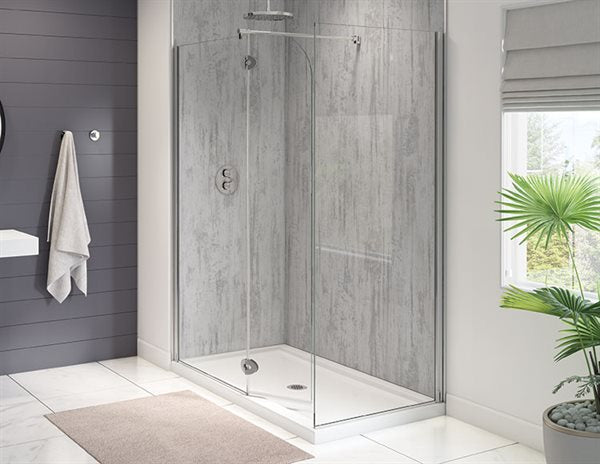 79" Rounded Pivoting 2-Sided Shower Screen Monaco Collection
