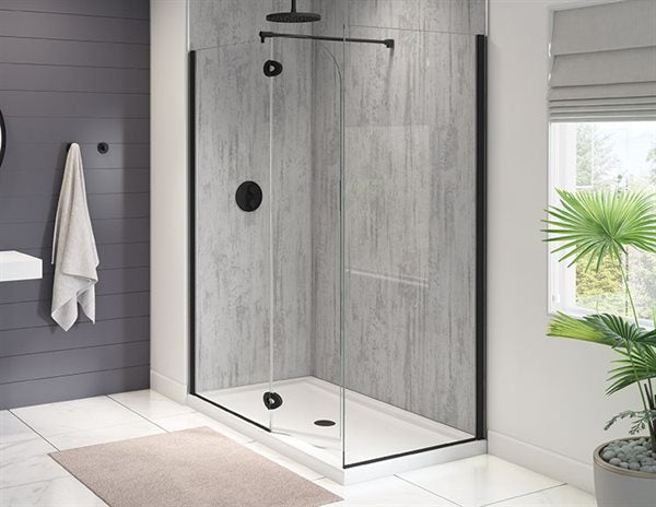 79" Rounded Pivoting 2-Sided Shower Screen Monaco Collection

