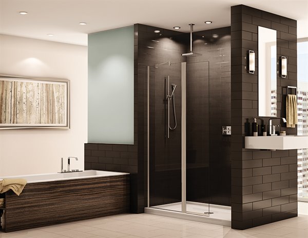 75" Pivoting Shower Screen Siena Collection