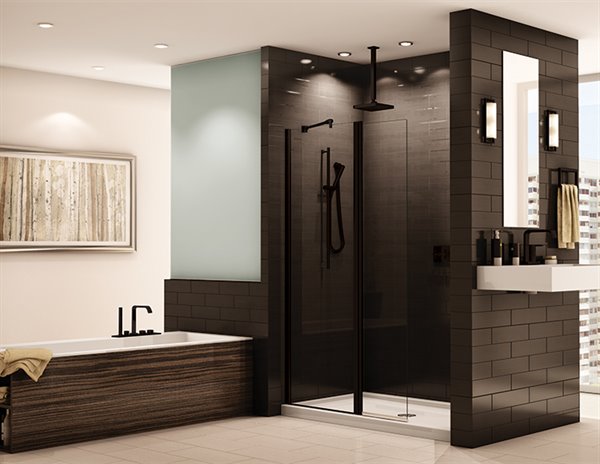 75" Pivoting Shower Screen Siena Collection