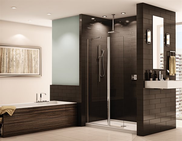 75" Pivoting Shower Screen Siena Collection