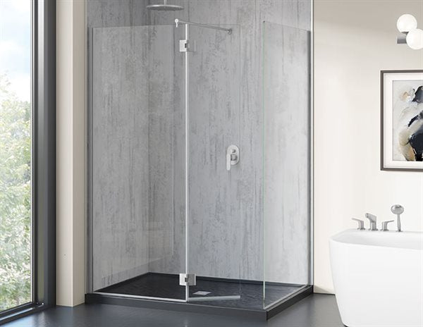 Square 2-Sided Pivot Shower Screen 79" Monaco Collection
