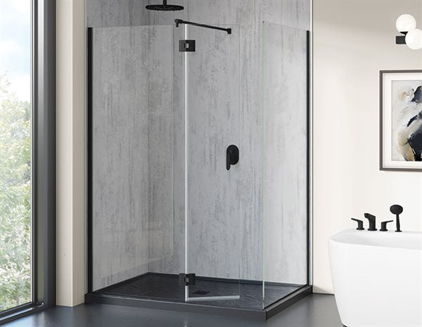 Square 2-Sided Pivot Shower Screen 79" Monaco Collection
