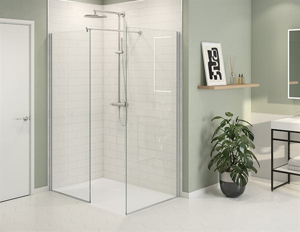 Fixed 2-Sided Shower Screen 79" Lexus Collection