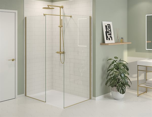 Fixed 2-Sided Shower Screen 79" Lexus Collection