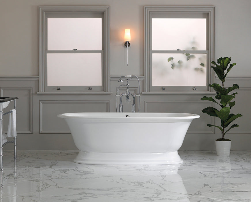 Baignoire autoportante avec trop-plein Collection Elwick