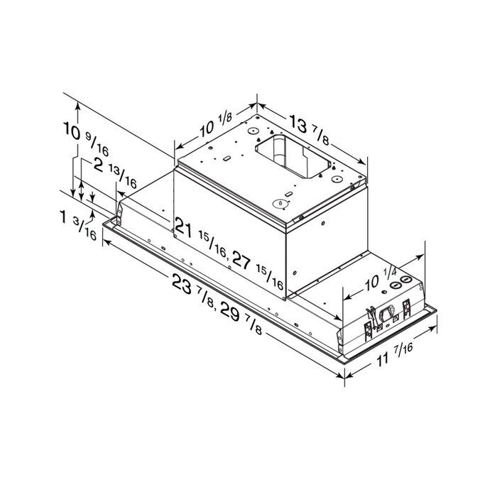 Hotte encastrable de 30 po Collection BBN