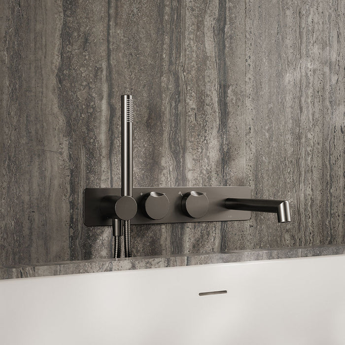 Robinet de bain mural avec douchette Collection Moon