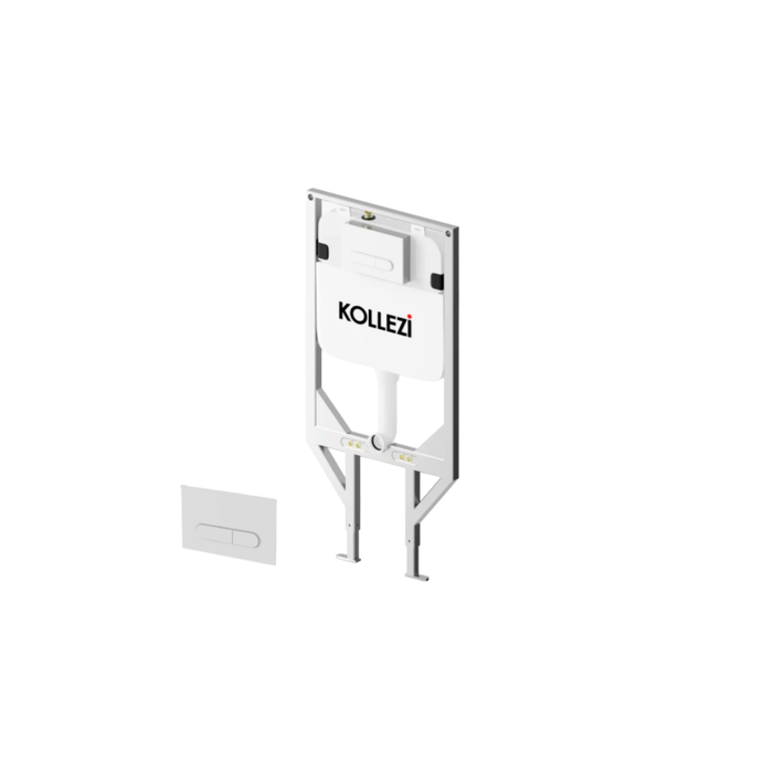 Ensemble de toilette murale Kollezi O NEW avec réservoir encastré O WALL