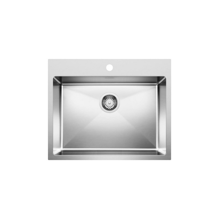 Blanco QUATRUS R15 25" Stainless Steel Drop-in Kitchen Sink