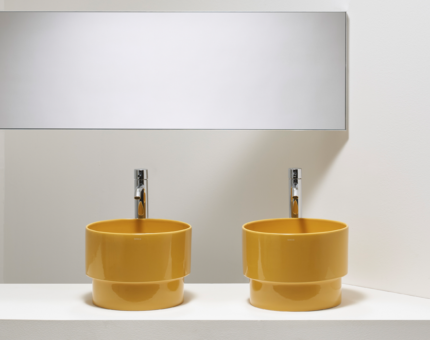 Vasque ronde sur plan ou semi-encastré Collection Balloon