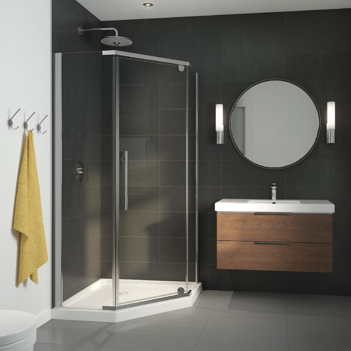 Duo Shower Set and Base Renaissance collection 38" X 38", 75H"