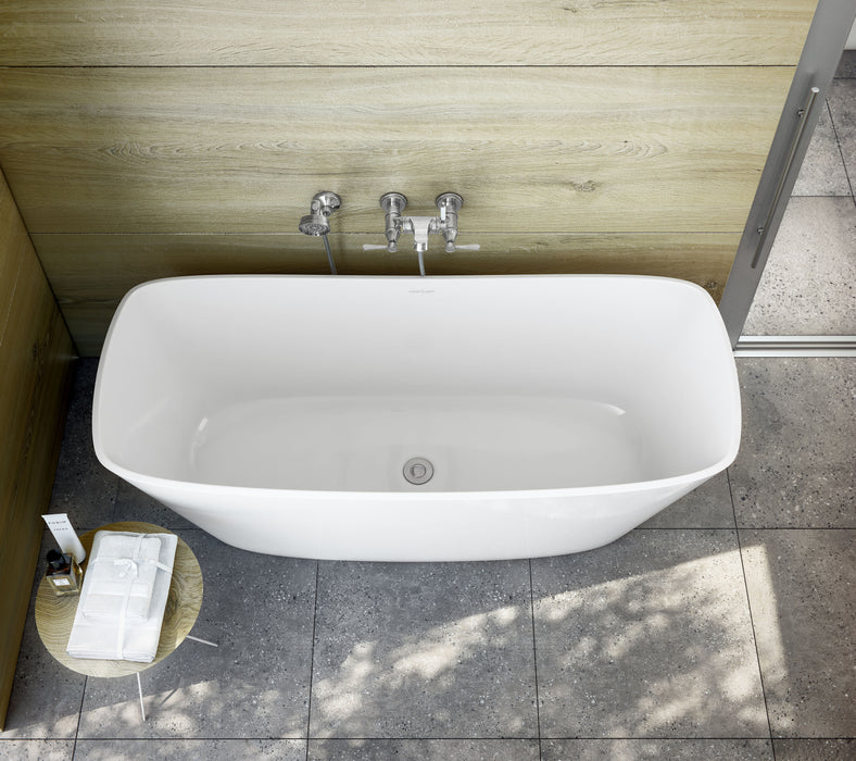 Baignoire autoportante avec trop-plein Collection Trivento