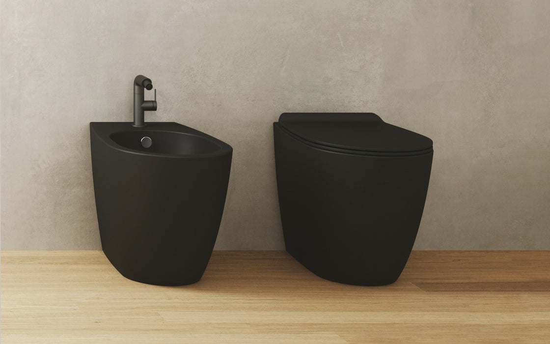 Rimless toilet with seat – Vignoni Vertigo Collection