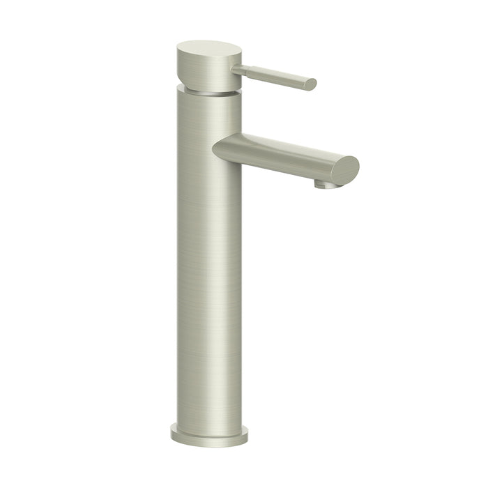 Single-hole raised lavatory faucet with drain Worgl Collection