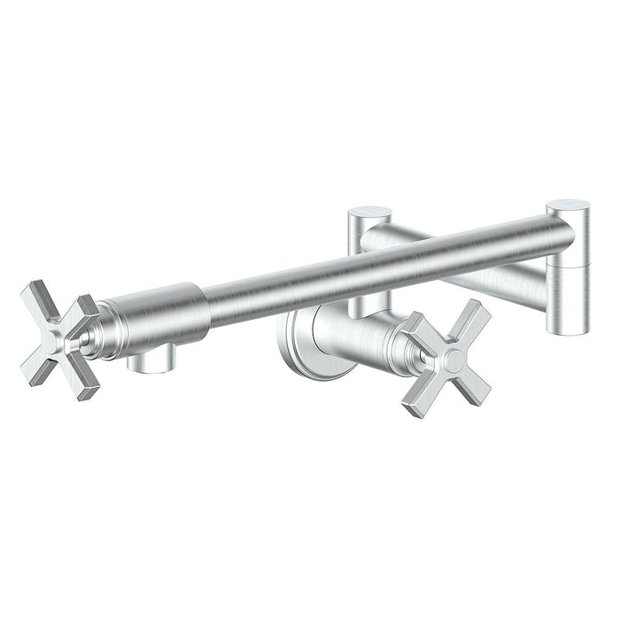 Wall-mounted filler tap with cross handles Collection Zehn