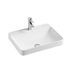 Semi-recessed porcelain sink 18 3/8" X 23 1/4