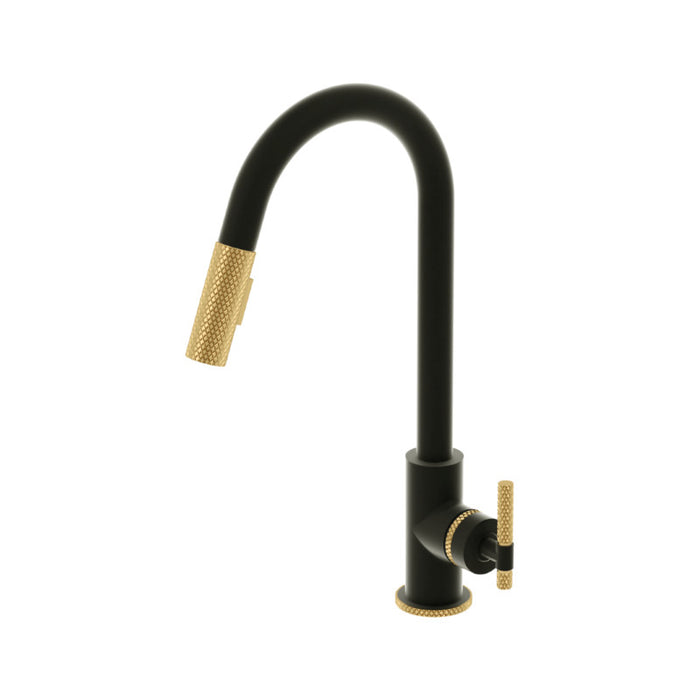 Single lever kitchen faucet with retractable hand shower 2 functions Bellacio Collection