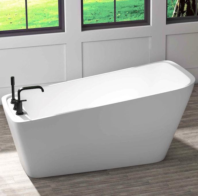 Sikome freestanding bathtub 63 "X31", with faucet deck