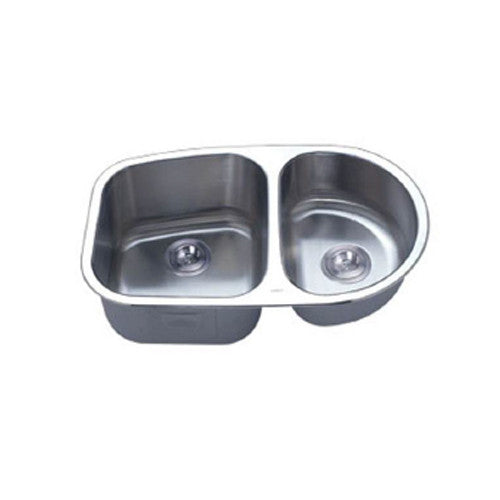 Double undermount sink 30 3/4 x 19" (Strainers, Grids and Strainer included)