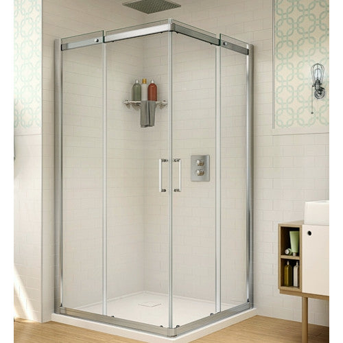 Portes de douche Apollo Carré verre de 1/4" (6 mm), 75" H — Plomberie
