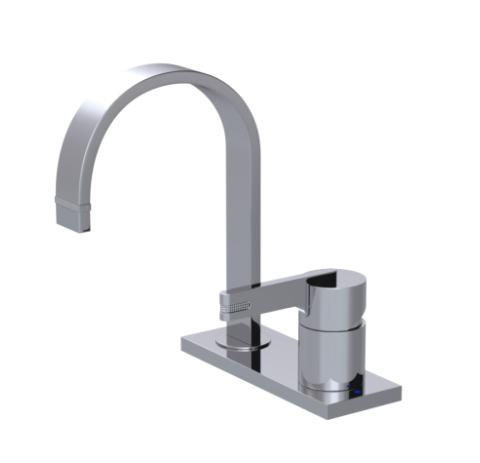 Single lever basin tap 4" R10