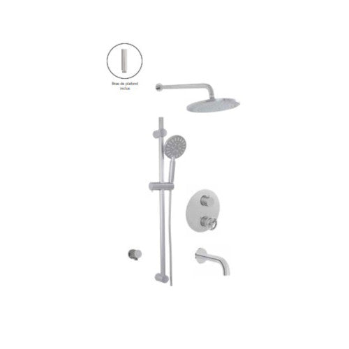 Thermostatic shower system - 3 functions Collection 1840