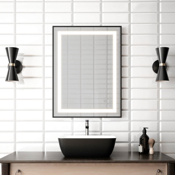 Miroir à éclairage Del pour salle de bain Collection EFFECT 24” X 32”