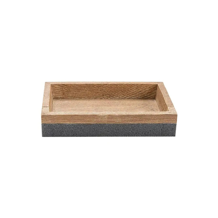 Brown and grey resin soap dish Kenora Collection