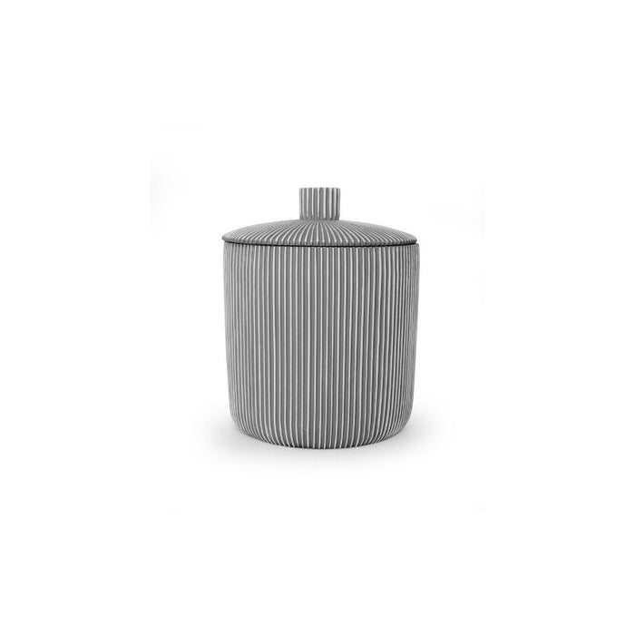 Cotton jar in grey/white resin Suits Collection